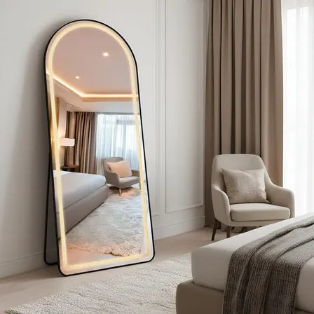 Espelho Lopazzi Oval Led 170x70 Moldura Grande Corpo Inteiro