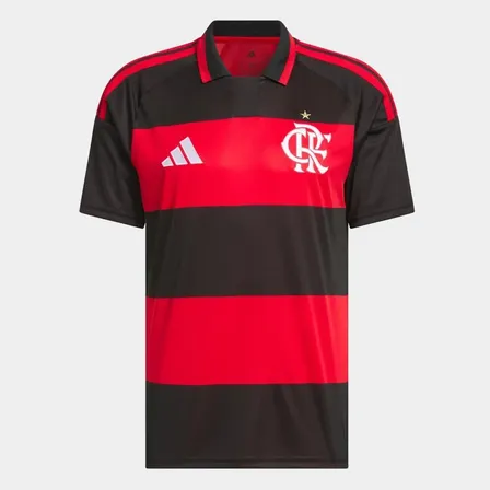 Camisa Masculina I Cr Flamengo 26 adidas Vermelho Caveirão G Liso