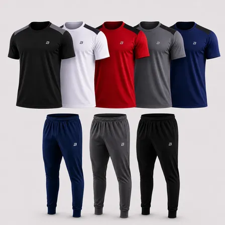 Kit 8 Peças Masculino Dry Fit Academia Premium Brav Sports