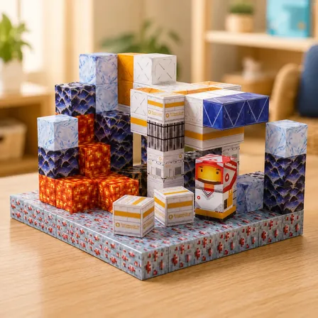 Blocos Magnéticos Construção Brinquedo Kit Blocos De Montar
