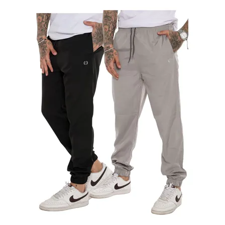 Kit 2 Calças Jogger Tactel Com Elastano Active Moviment
