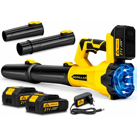 Soprador De Folhas Turbo Profissional Portátil A Bateria 21v