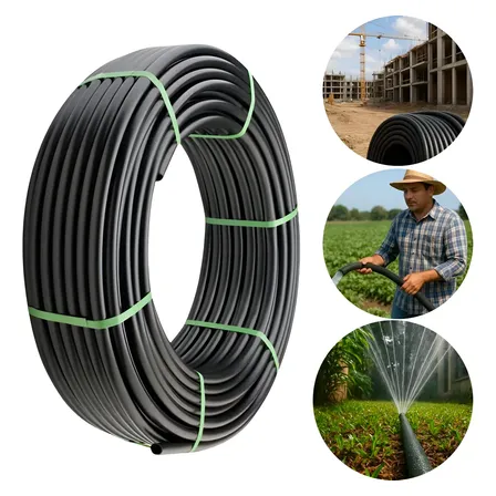 Mangueira Preta 1 Polegada 2mm Para Irrigação 25mm Com 150m