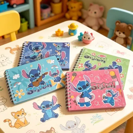 Kit 4 Livros De Colorir Stitch Estilo Bobbie Goods 50fl 180g