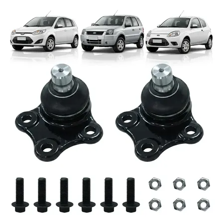 Par Pivô Suspensão Diant Ford Fiesta 2002 A 2014 Original