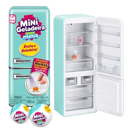 Mini Geladeira Mini Minis Com 2 Cápsulas Surpresa!
