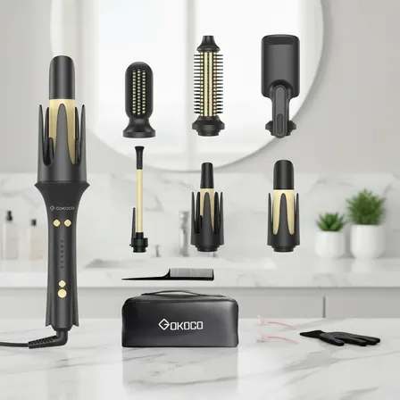 Modelador De Cabelo Automático 7em1com Cabeça Intercambiável