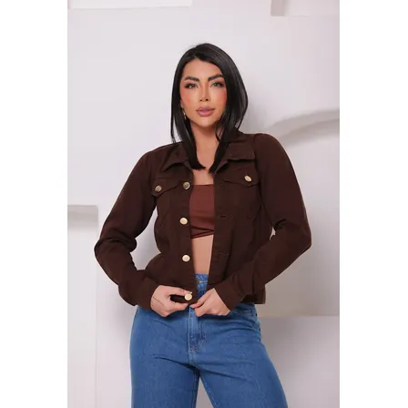 Jaqueta Feminina Marrom | Elegante | Premium | Distraída