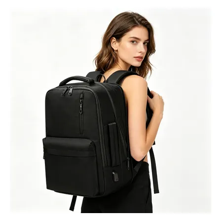 Mochila Resistente À Água E Reforçada Para Viagens Feminina Preto