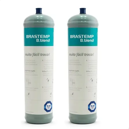 Kit Refil Agua Gas B.blend Brastemp Carbonatação 2 Cilindros
