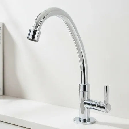 Torneira De Pia Cozinha Bancada Bica Móvel Alta Abs 1/4v