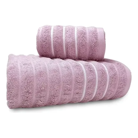 Kit De Toalha 2 Peças Banho E Rosto 100% Algodão 450g/m2
