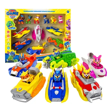 Kit 6 Carrinhos Fricção Patrulha Canina Com 6 Personagens