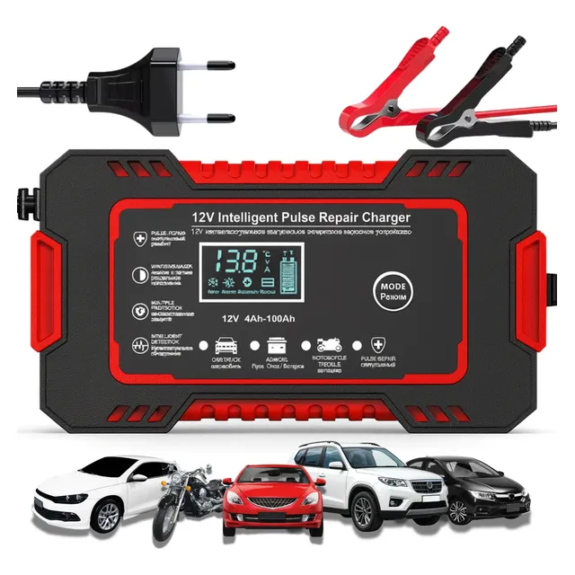 Carregador Inteligente Bateria 12v Bivolt Carro Moto 100ah