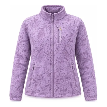 Jaqueta Fleece Feminina Térmico Estampada Com Zíper 1068-b