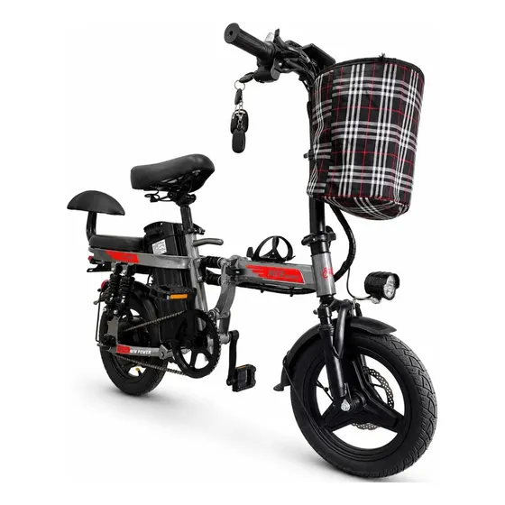 Bicicleta Elétrica F3pro 350w Bateria 48v 15ah Dobrável 32km