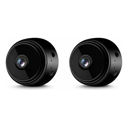 Kit 2 Camera Espia Wifi A9 Gravacao Audio Hd Seguranca