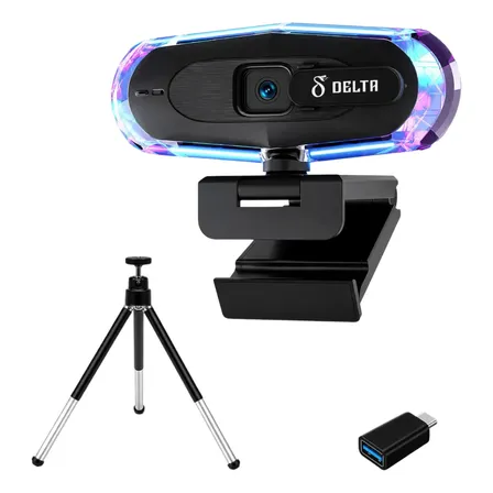 Webcam 4k Ultra Microfone Foco Automático Usb Camera Para Pc