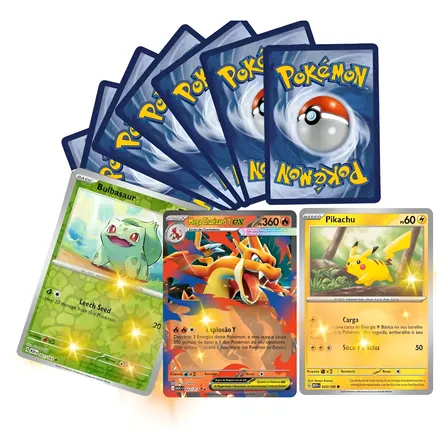 50 Cartas Pokémon Todas Brilhantes Original