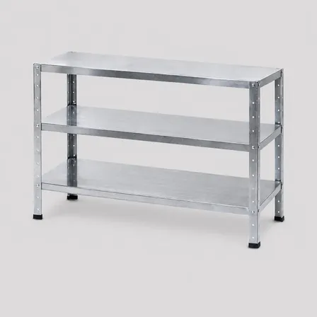 Mesa Bancada 100 % Aço 3 Prateleiras Industrial Reforçada