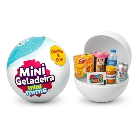 Bola Surpresa Com Acessórios Para Mini Geladeira Mini Minis