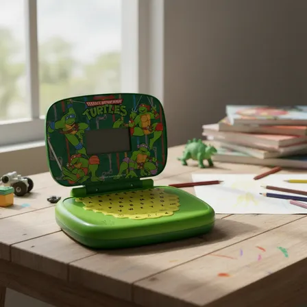 Laptop Infantil Educativo Tartarugas Ninja Bilíngue Candide