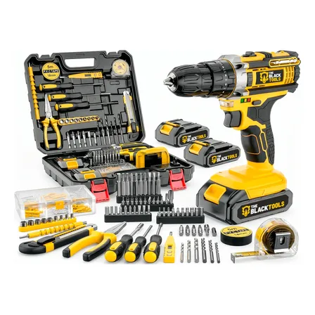 Parafusadeira Furadeira De Impacto 21v 10mm Com Acessórios