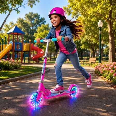 Patinete Menina Infantil Feminino Criança Diversão Parque