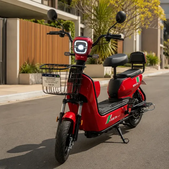 Bicicleta Scooter Elétrica 800w Bateria 48v 20 Ah Sem Cnh
