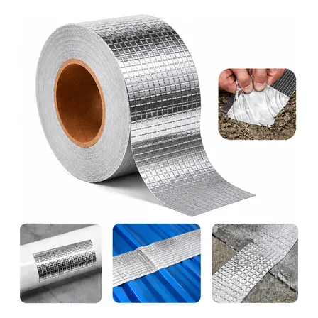 Fita Adesiva Aluminio Butil 5m×10cm A Prova Dagua Vazamento