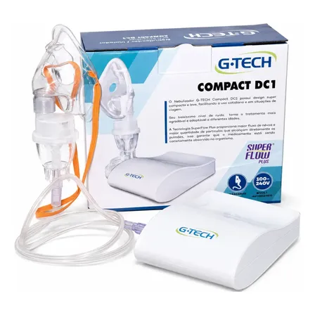Nebulizador E Inalador De Ar Comprimido G-tech Compact Dc1