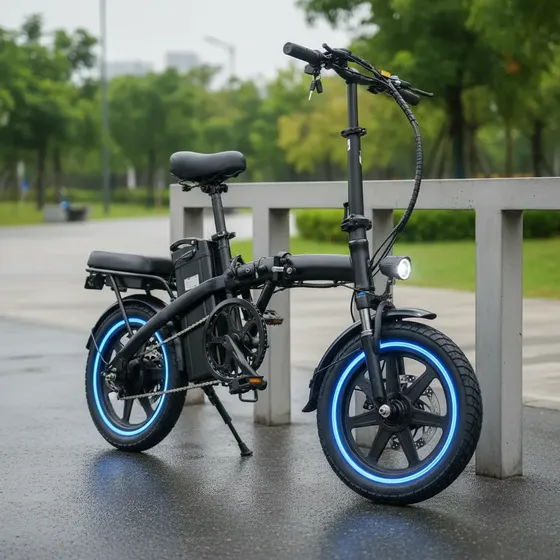 Bicicleta Elétrica Dobrável 350w Bateria 48v 7.8ah + Brinde
