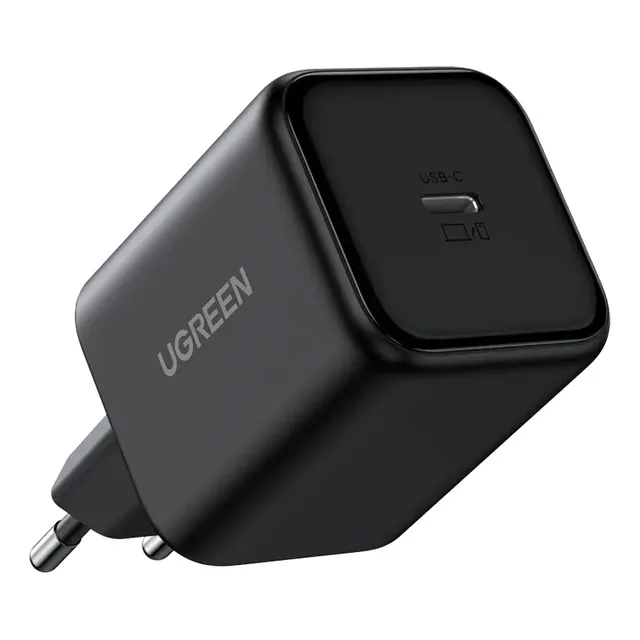Carregador Turbo Ugreen Gan 45w Usb-c Preto Para Celular