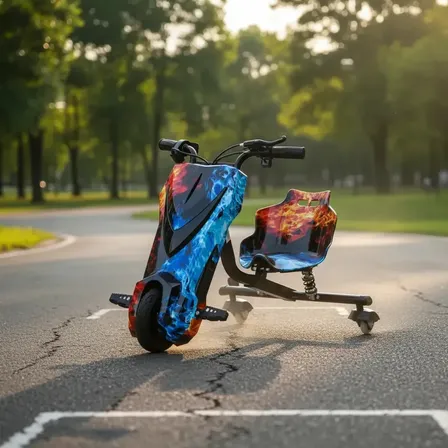 Patinete Eletrico 3 Rodas Triciclo Infantil Drift 250w Luzes