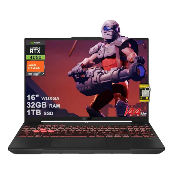 Asus Tuf Gaming A16 Laptop 16 Wuxga 144hz Amd