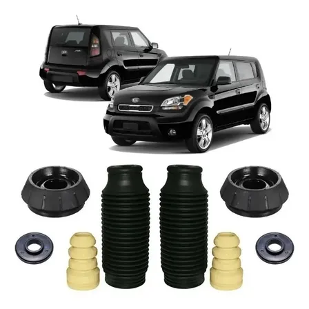 Par Kit Coxim Batente Amortecedor Kia Soul Picanto Dianteiro