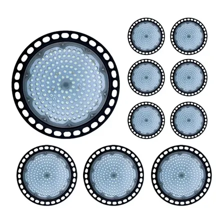 Kit 15 Luminárias Led Ufo High Bay Galpão Industrial 100w