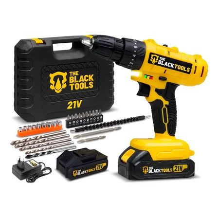 Parafusadeira Furadeira 21v 2 Baterias Profissional Bivolt