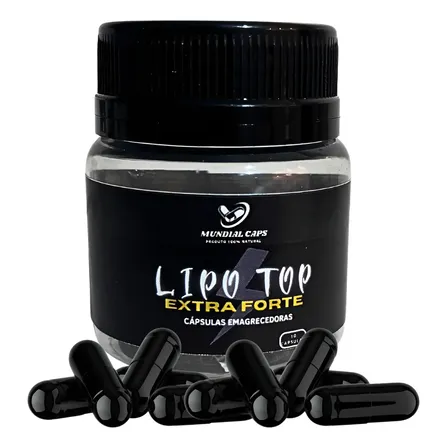Mundial Caps Lipo Top 10 Cápsulas Emagrecedor Vegano 750mg