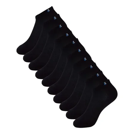 Kit 10 Meias Cano Curto Unissex Especial Au Walk Lupo Preto Liso G 41-44