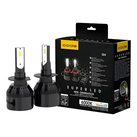 Kit Super Led Tech One 12v 24v H1 H3 H4 H7 H8 H9 H11 Hb3 Hb4
