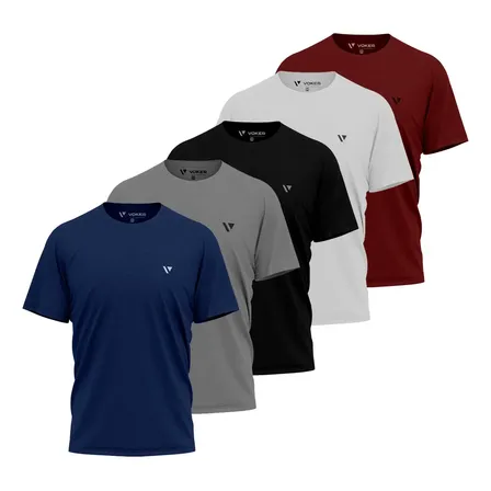 Kit 3 Camisetas Camisas Masculina Slim Voker Linha Premium