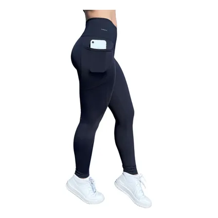 Calça Legging Suplex Poliamida C/ Bolso Lateral Corrida