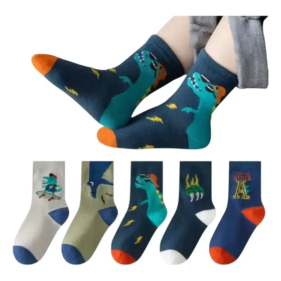 Kit 12 Pares Meias Infantil Masculino