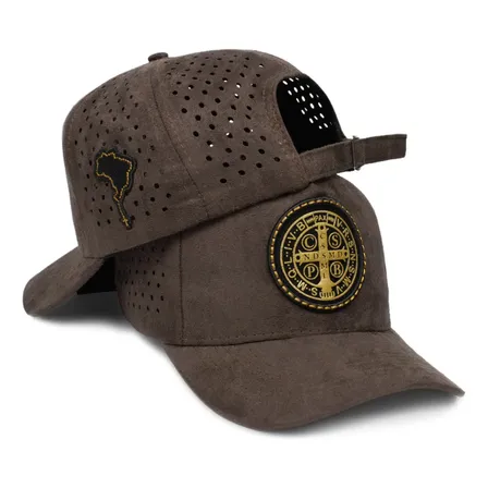 Boné Camurça São Bento Fitão Snapback Aba Curvada Promoção