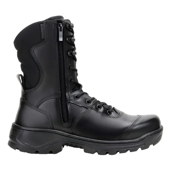 Coturno Bota Rossi Sniper Dois Zipers Couro 8100