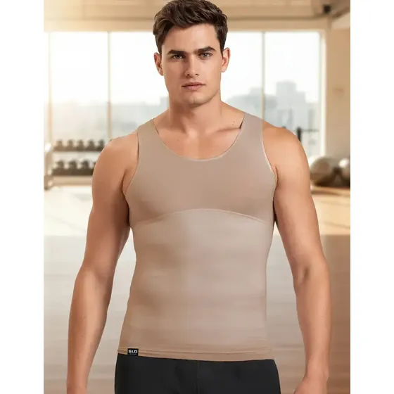 Camiseta Slim Fitness Masculina Alta Compressão Regata