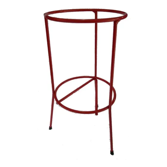 Suporte Para Extintor Cromado Ou Vermelho - Solo