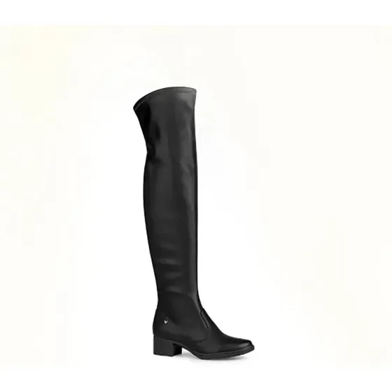 Bota Mississipi Over The Knee Preta Q0471 / X9413
