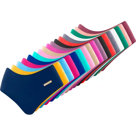 Kit Com 25 Lindas Calcinha Cós Alto Cores Atacado Revenda